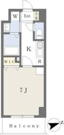 プレイズシード車道アベニューの物件間取画像